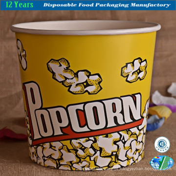 Movie Popcorn Bowl Container balde de banheira de papel